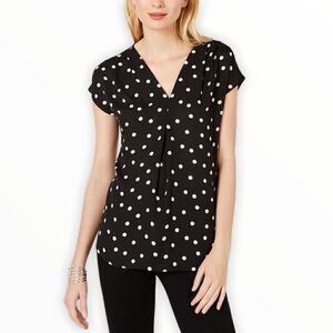 NC International Concepts Polka Dots Printed Top